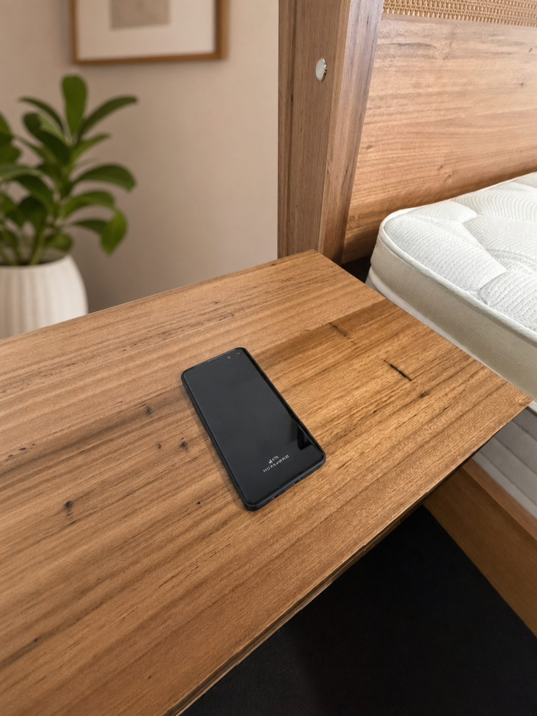 Norfolk Bedside Table (2 Drawer with Wireless Charging)